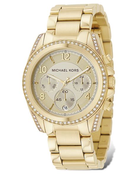 gold uhr damen michael kors|michael kors gold watches.